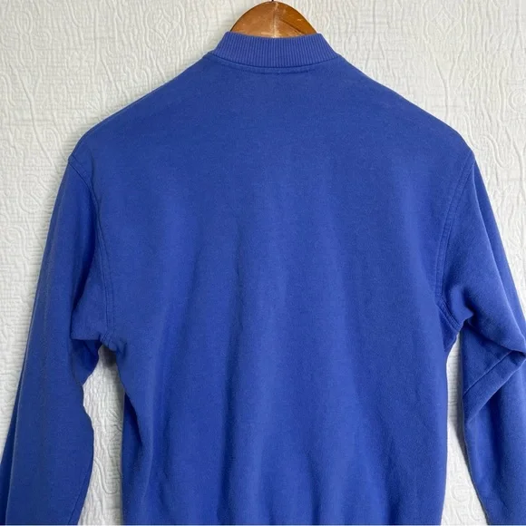 Vintage 85 Patagonia Womens 9 10 Sweatshirt Henley Snap Crew Pullover Indigo Top - Picture 14 of 16